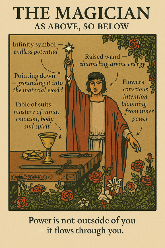 Symbolism of The Magician Tarot Card: Power, Purpose, and Creation