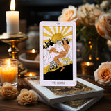 Baraja de cartas del Tarot The Golden Path con 78 cartas más 2 cartas adicionales y guía