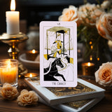 Baraja de cartas del Tarot The Golden Path con 78 cartas más 2 cartas adicionales y guía