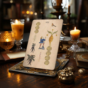 Jeu de Tarot Manuscrit d'Initiation 78+2 Cartes Supplémentaires