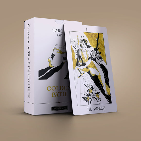 Sensual Garden Tarot 78+2 Extra Cards Deck with Guidebook – Dark