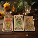 Baraja de 78 cartas del tarot de Botanica Oculta + 2 cartas adicionales con guía 