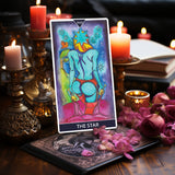 Baraja de 78 cartas del Tarot Earthly Delight + 2 cartas adicionales con guía