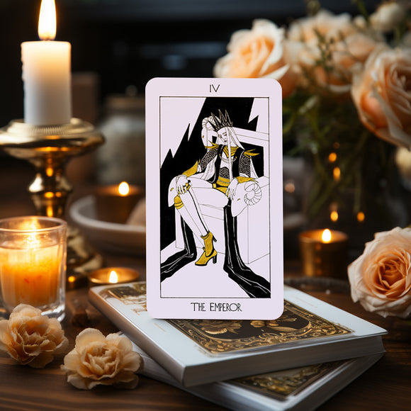 Baraja de cartas del Tarot The Golden Path 78 + 2 cartas adicionales 