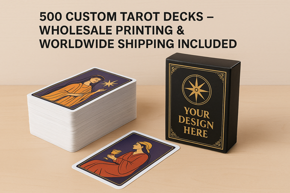 500 Custom Tarot Decks – Wholesale Printing & Worldwide Shipping Included