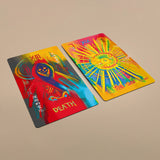 Baraja de tarot Neon de 78 cartas con guía