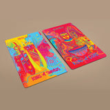 The Neon Tarot Deck 78 Cards Deck with Guidebook