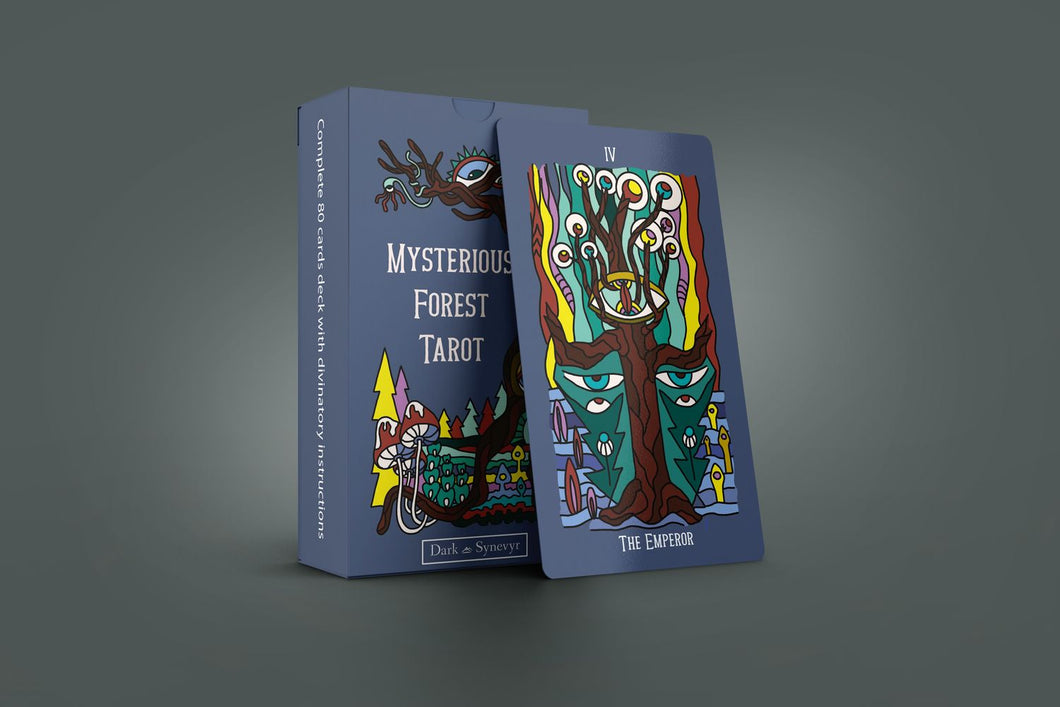 PDF Mystical Forest Tarot 78+2 Extra Cards Deck License for Printing