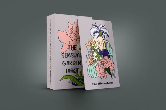 Baraja de tarot Sensual Garden Tarot de 78 cartas adicionales + 2 cartas con guía