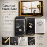Jeu de Cartes de Tarot Paracelsus Dreams - Édition Noire 78 Cartes avec Guide