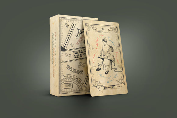 PEDIDO ANTICIPADO Baraja de cartas del tarot Victorian Freak Show de 78 cartas con guía